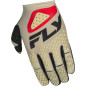Guantes FLY RACING Kinetic SYM - Gris claro / Rojo / Negro Guantes FLY RACING Kinetic SYM - Gris claro / Rojo / Negro