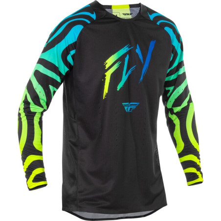 FLY RACING Evolution DST S.E. Zen Jersey - Black/Blue/Hi-Vis - size S