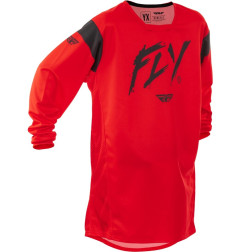 FLY RACING Kinetic Stoke Youth Jersey - Rot/Schwarz