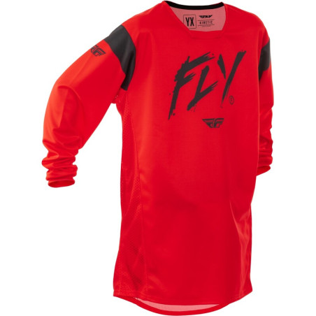 FLY RACING Kinetic Stoke Youth Jersey - Rot/Schwarz