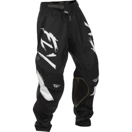 FLY RACING Kinetic Stoke Jugendhose- Schwarz/Weiß