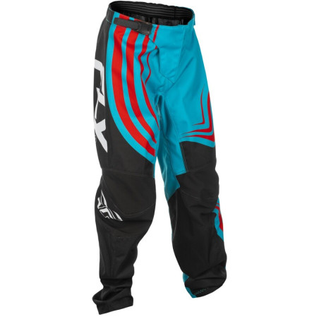 FLY RACING F-16 Jugendhose- Cyan/Schwarz/Rot