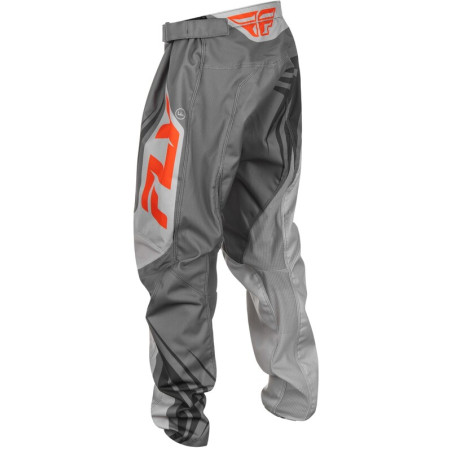 FLY RACING F-16 Youth Pants - Grey/Orange
