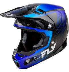 Casco FLY RACING Formula S Carbon Protocol - Carbono negro / Azul - 73-4466