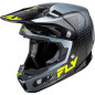 FLY RACING Formula S Carbon Protocol Helmet - Black Carbon/Grey/Hi-Vis