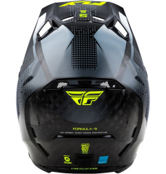 Casco FLY RACING Formula S Carbon Protocol - Carbono negro / Gris / Hi-Vis