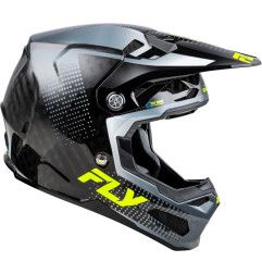 Casque FLY RACING Formula S Carbon Protocol - noir carbone/gris/Hi-Vis