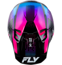 Casque FLY RACING Formula S Carbon Protocol - noir carbone/bleu/rose