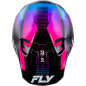 FLY RACING Formula S Carbon Protocol Helm - Schwarz Carbon/Blau/Pink - Größe XL