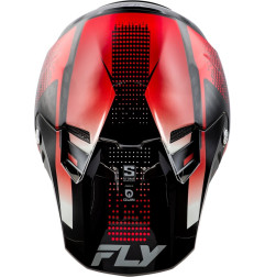 FLY RACING Formula S Carbon Protocol Helmet - Black Carbon/Red - 73-4465