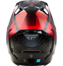 FLY RACING Formula S Carbon Protocol Helmet - Black Carbon/Red - 73-4465