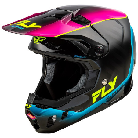 FLY RACING Formula CC L.E. Underglow Helmet - Grey/Pink/Blue - size XL