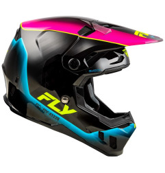 Casque FLY RACING Formula CC L.E. Underglow - gris/rose/bleu - taille XL