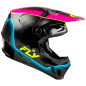 Casco FLY RACING Formula CC L.E. Underglow - Gris / Rosa / Azul - talla XL