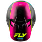 Casco FLY RACING Formula CC L.E. Underglow - Gris / Rosa / Azul - talla XL