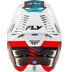 Casque FLY RACING Formula CP Slice - blanc/rouge/cyan - taille XL