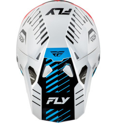 Casque FLY RACING Formula CP Slice - blanc/rouge/cyan
