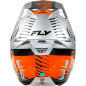 FLY RACING Formula CP Slice Helm - Grau/Orange/Schwarz