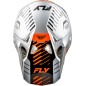 FLY RACING Formula CP Slice Helm - Grau/Orange/Schwarz