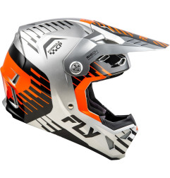 Casco FLY RACING Formula CP Slice - Gris / Naranja / Negro