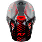 FLY RACING Formula CP Slice Helmet - Grey/Red/Black - size XL