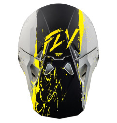 Casque FLY RACING Formula CP Manic - gris mat/noir/jaune