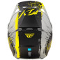 Casco FLY RACING Formula CP Manic - Gris mate / Negro / Amarillo - talla XL Casco FLY RACING Formula CP Manic - Gris mate / Negro / Amarillo - talla XL