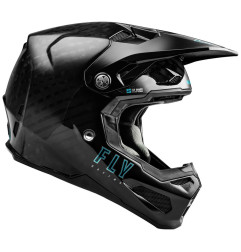 FLY RACING Formula S Carbon Solid Youth Helmet - Black
