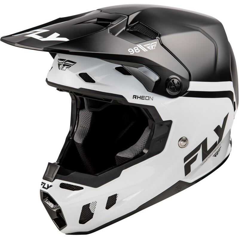 FLY RACING Formula CC Objective Helm - Schwarz/Weiß - Größe XL