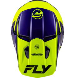 Casque FLY RACING Kinetic Rally - Hi-Vis/bleu/noir
