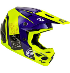 Casque FLY RACING Kinetic Rally - Hi-Vis/bleu/noir