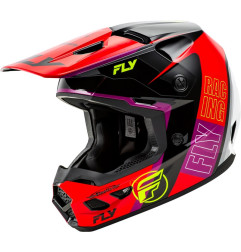FLY RACING Kinetic Rally Helmet - Red/Black/White
