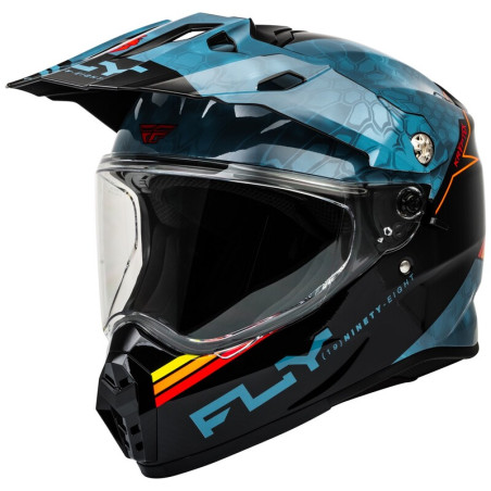FLY RACING Trekker Kryptek Conceal Helm - Slate/Schwarz/Rot