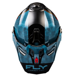 FLY RACING Trekker Kryptek Conceal Helm - Slate/Schwarz/Rot