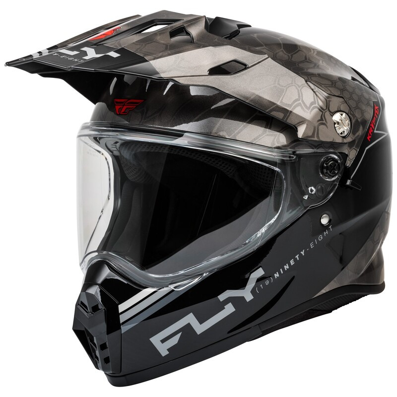 Casco FLY RACING Trekker Kryptek Conceal - Negro / Gris / Blanco - talla S