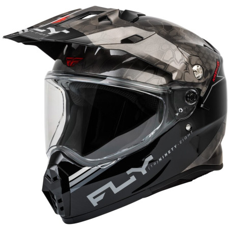 FLY RACING Trekker Kryptek Conceal Helmet - Black/Grey/White - size S