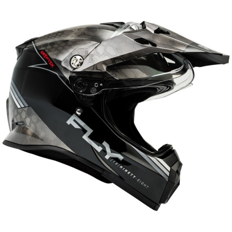 Casco FLY RACING Trekker Kryptek Conceal - Negro / Gris / Blanco - talla S