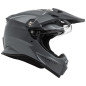 FLY RACING Trekker Solid Helm - Grau