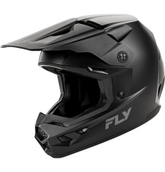 FLY RACING Kinetic Solid Jugend Helm - Mattschwarz