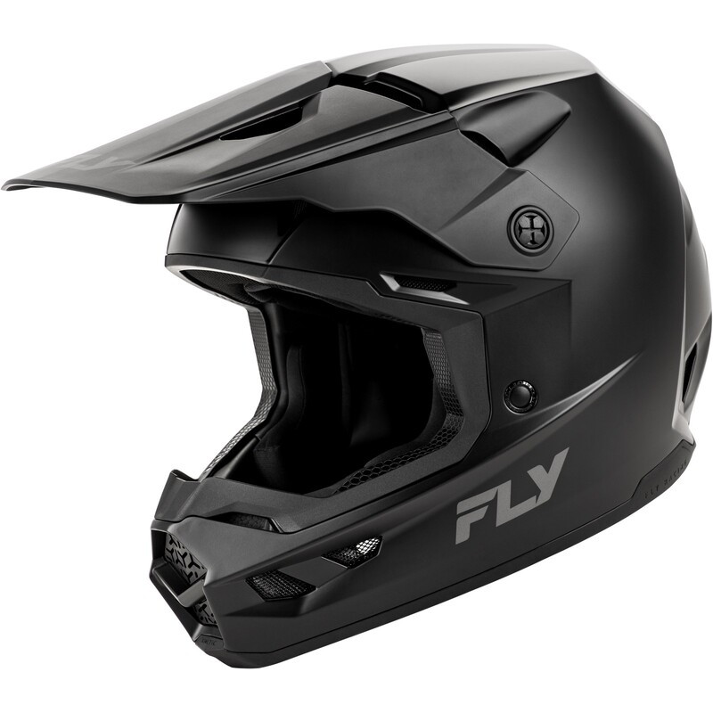 FLY RACING Kinetic Solid Youth Helmet - Matte Black