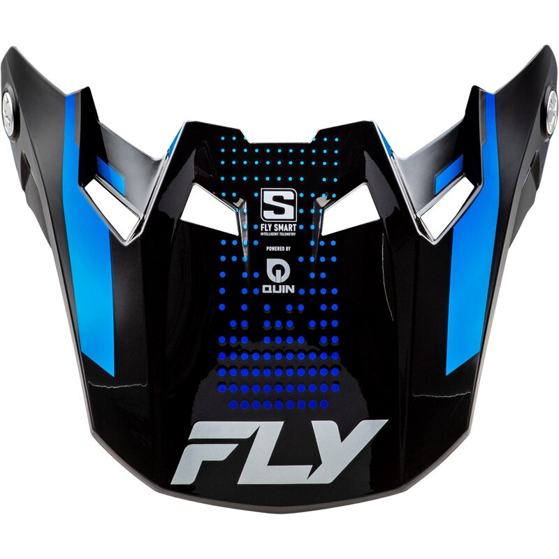 Visière FLY RACING Formula S Carbon Protocol - noir carbone/bleu Visière FLY RACING Formula S Carbon Protocol - noir carbone/bleu