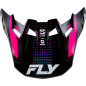 FLY RACING Formula S Carbon Protocol Peak - Black Carbon/Blue/Pink