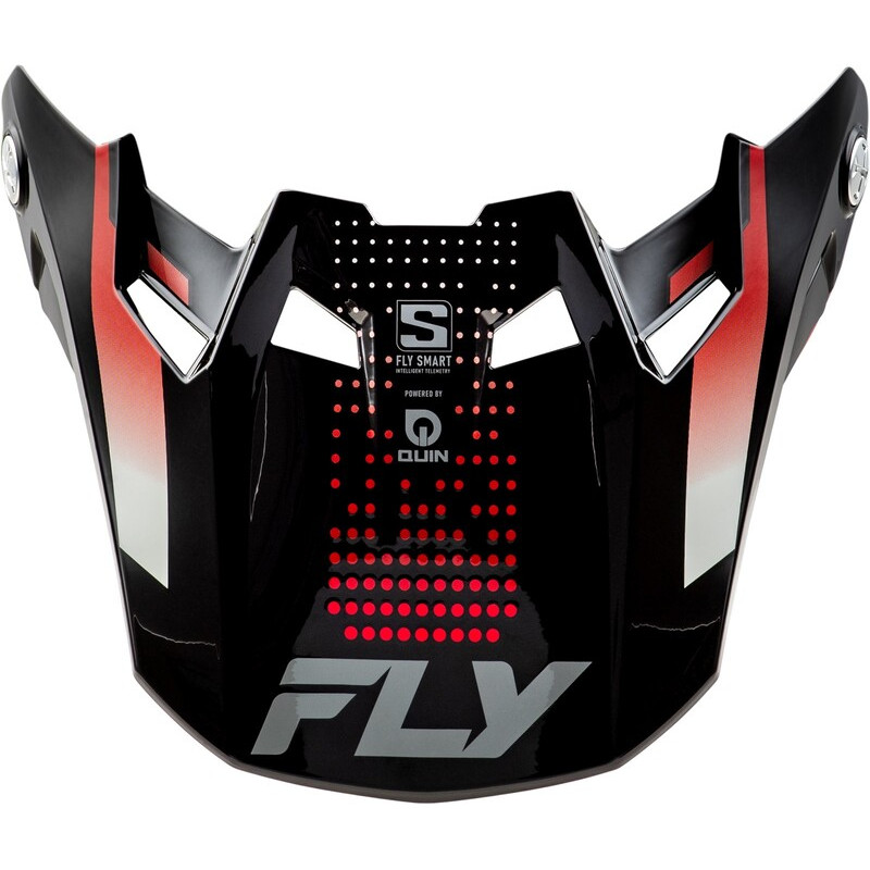 Visière FLY RACING Formula S Carbon Protocol - noir carbone/rouge - taille XL/2XL