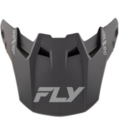 FLY RACING Formula CC Objective Helmschirm - Matte Schwarz/Grau