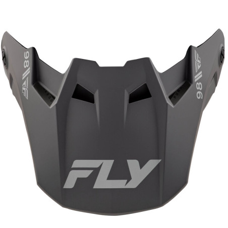 FLY RACING Formula CC Objective Helmschirm - Matte Schwarz/Grau