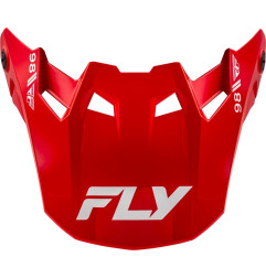 FLY RACING Formula CC Objective Helmschirm - Rot/Weiß