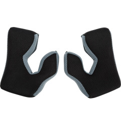 Carrilleras FLY RACING para casco Formula (XS-55mm) - Negro / Cool Grey