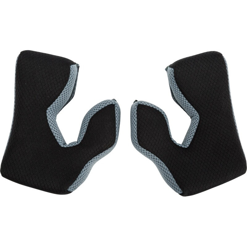 FLY RACING Formula Jugend Wangenpolster (YL-50mm) - Schwarz/Cool Grau