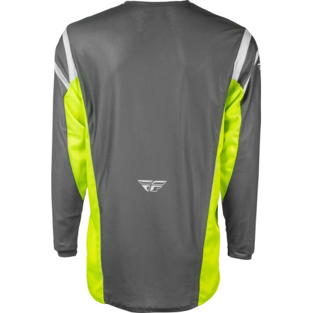 Maillot FLY RACING Kinetic Mesh - gris/jaune