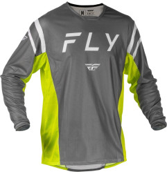 Maillot FLY RACING Kinetic Mesh - gris/jaune